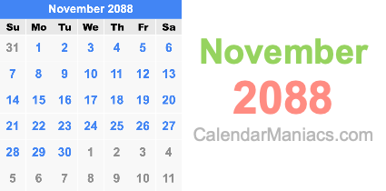 November 2088