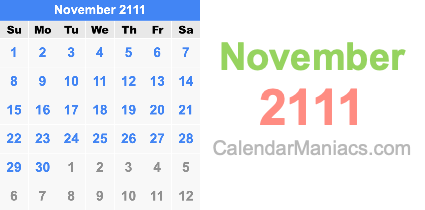 November 2111