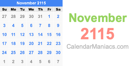 November 2115