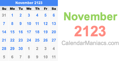 November 2123