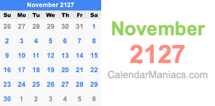 November 2127