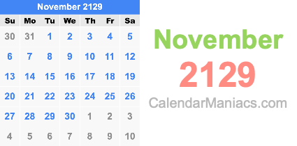 November 2129