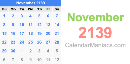 November 2139