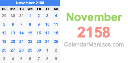 November 2158