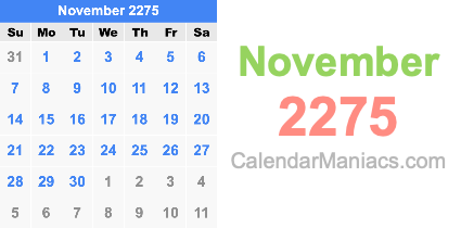 November 2275