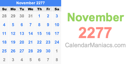 November 2277