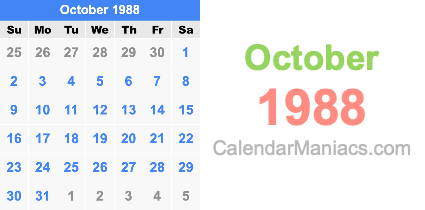 October 1988