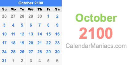 October 2100