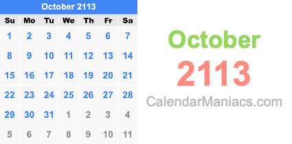 October 2113