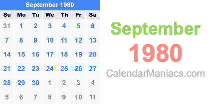 September 1980