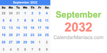 September 2032