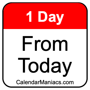 1 day from today