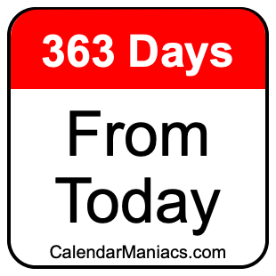 363 days from today