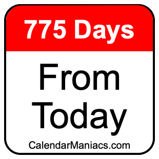 775 days from today