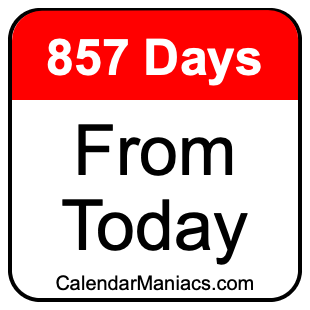 857 days from today