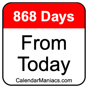 868 days from today