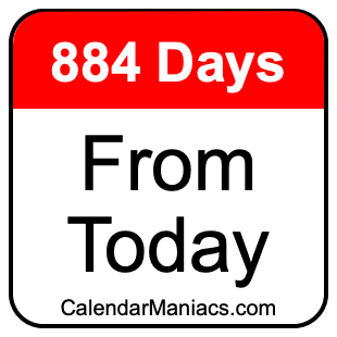 884 days from today
