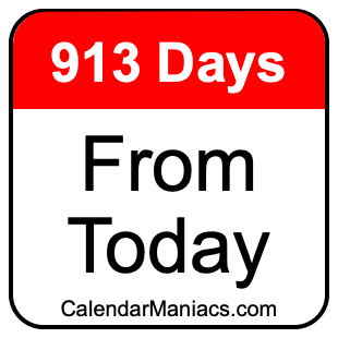 913 days from today