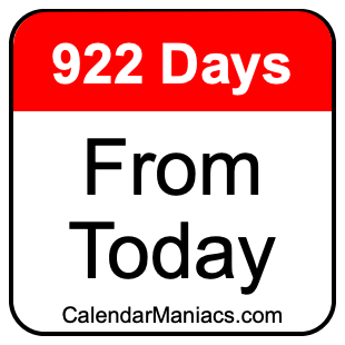 922 days from today