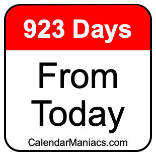923 days from today
