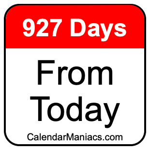 927 days from today