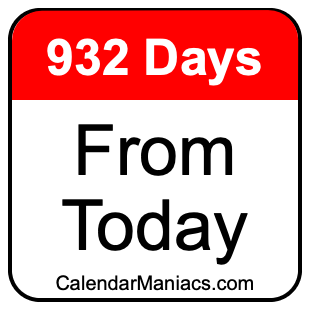 932 days from today