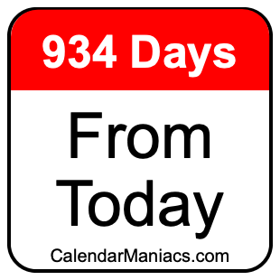 934 days from today