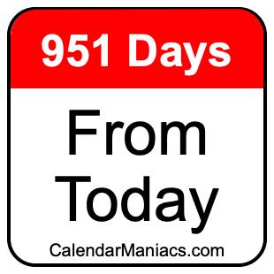951 days from today