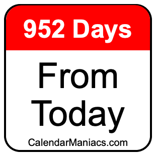952 days from today
