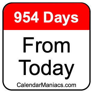 954 days from today