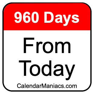 960 days from today