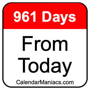 961 days from today