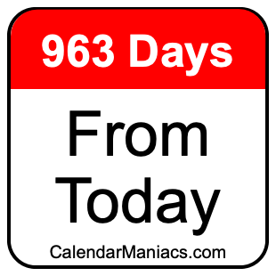 963 days from today