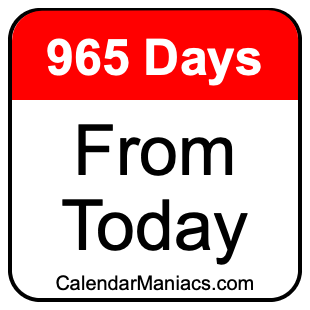 965 days from today