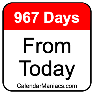 967 days from today