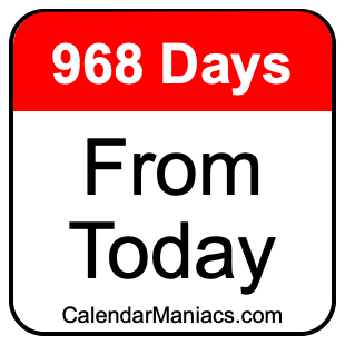 968 days from today