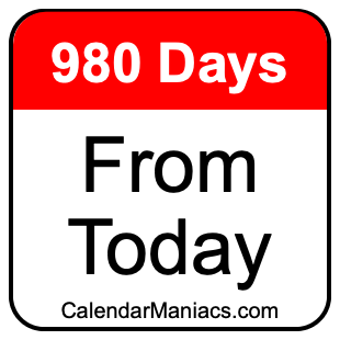 980 days from today