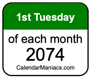 1st Tuesday of Each month 2074