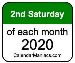 2nd Saturday of Each month 2020
