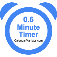0.6 Minute Timer