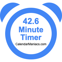42.6 Minute Timer