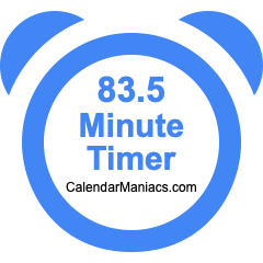 83.5 Minute Timer