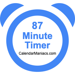 87 Minute Timer