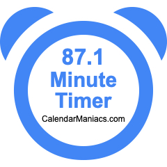 87.1 Minute Timer