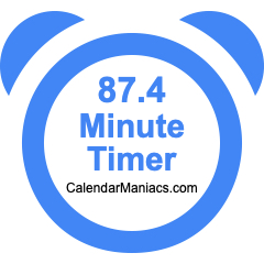 87.4 Minute Timer