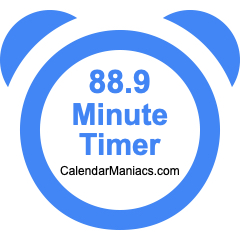 88.9 Minute Timer