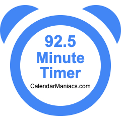 92.5 Minute Timer