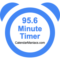 95.6 Minute Timer
