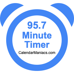 95.7 Minute Timer