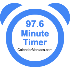 97.6 Minute Timer